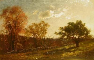 Charles Furneaux Landscape Study, Melrose, Massachusetts, oil painting by Charles Furneaux